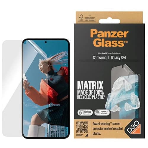 Folia ochronna na ekran PanzerGlass Ultra-Wide Fit Samsung Galaxy S24 D3O Matrix Screen Protection