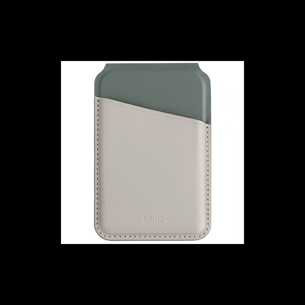 UNIQ Lyden DS RFID magnetic wallet with stand function ivory-lichen green - 1