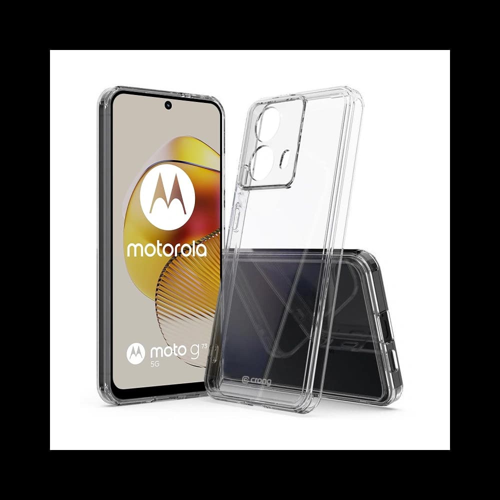 Etui Crong Crystal Shield Kryt Motorola Moto G73 průhledný - 1
