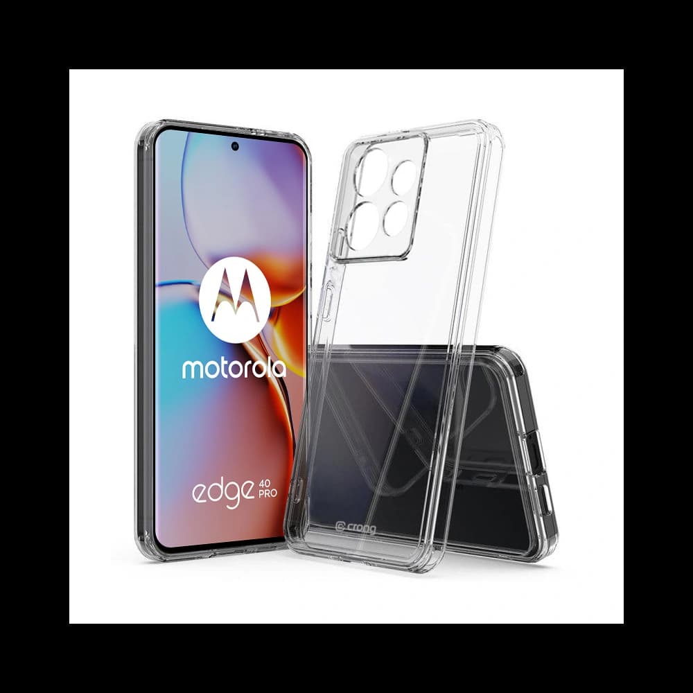 Case Crong Crystal Shield Cover Motorola Edge 40 Pro transparent - 1