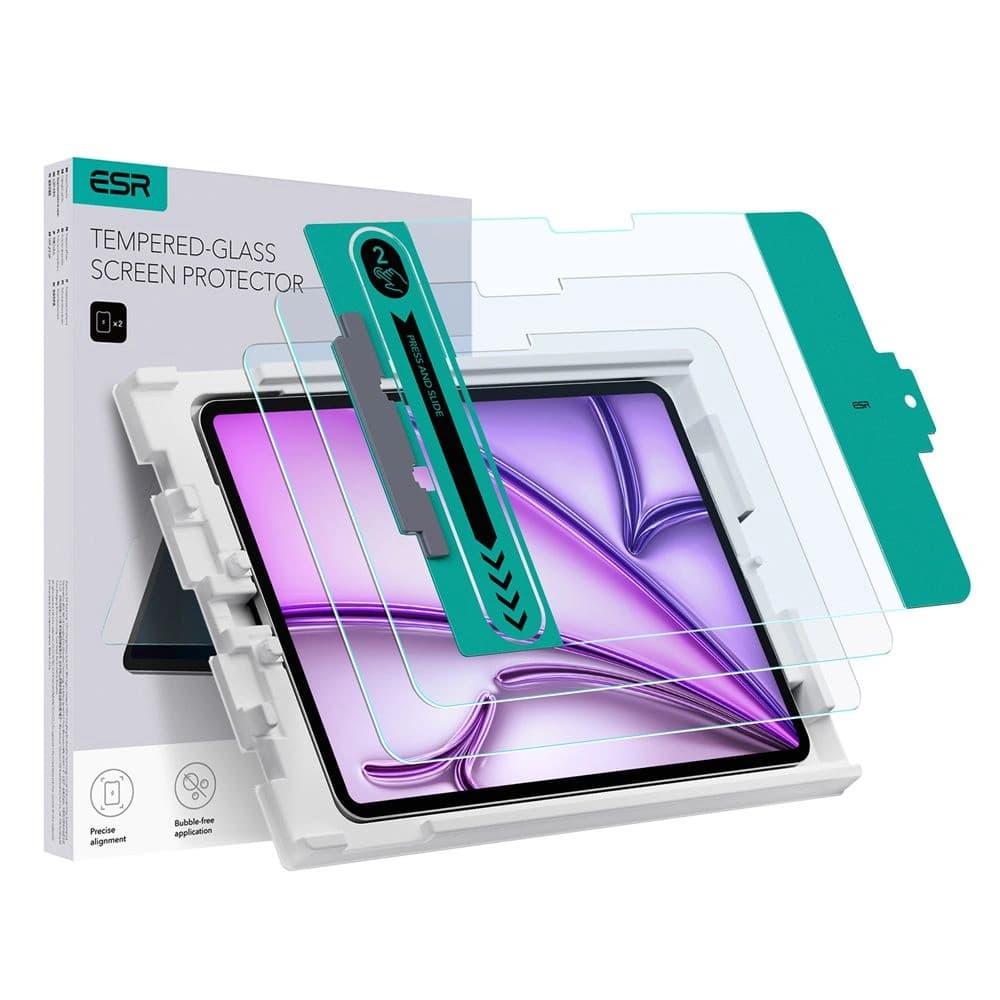 Sticlă călită ESR Tempered Glass Apple iPad Air 13" 2024 (6. generație) clar [2 PACK] - 1