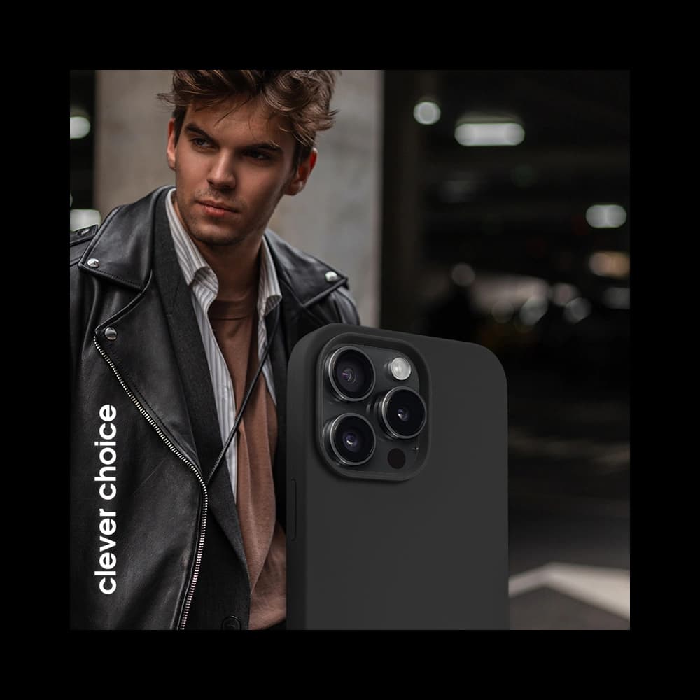 Crong Color Cover Magnetic Apple iPhone 15 Pro MagSafe black - 4