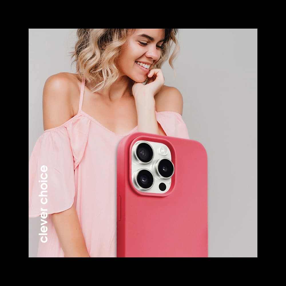 Case Crong Color Cover Magnetic Apple iPhone 15 Pro MagSafe rosa - 4