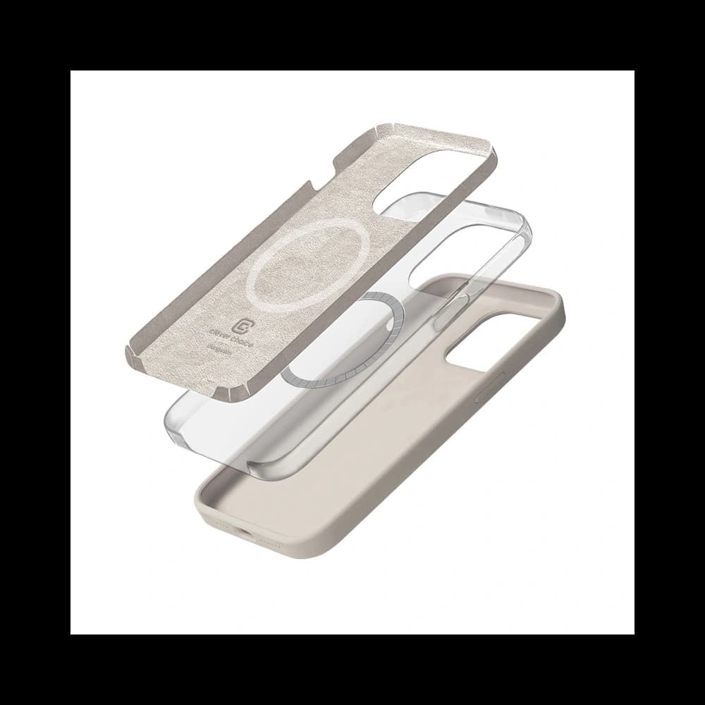 Crong Color Cover Magnetic Apple iPhone 15 Pro MagSafe stone beige - 3