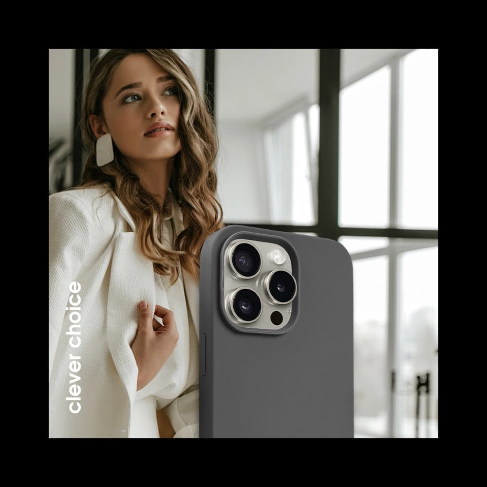 Etui Crong Color Cover Magnetic Apple iPhone 15 Pro MagSafe tytanowy - 4