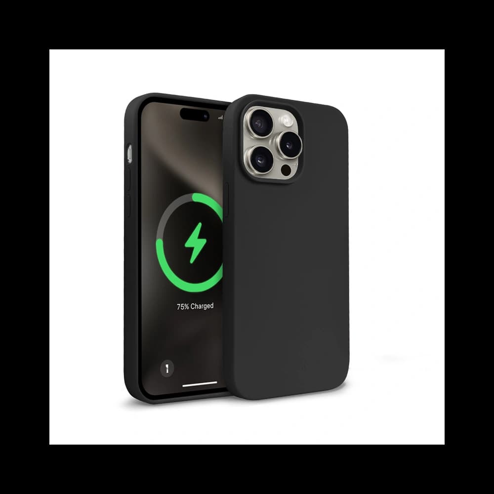 Case Crong Farbcover Magnetisch Apple iPhone 15 Pro Max MagSafe schwarz - 6