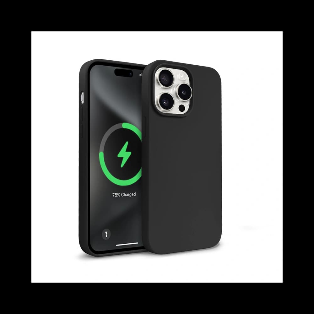 Case Crong Farbcover Magnetisch Apple iPhone 15 Pro Max MagSafe schwarz - 7