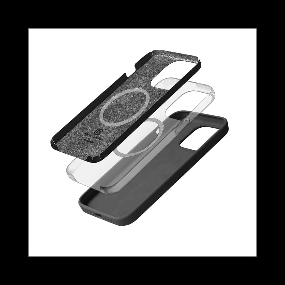 Case Crong Color Cover Magnetic Apple iPhone 15 Pro Max MagSafe titanfarben - 3