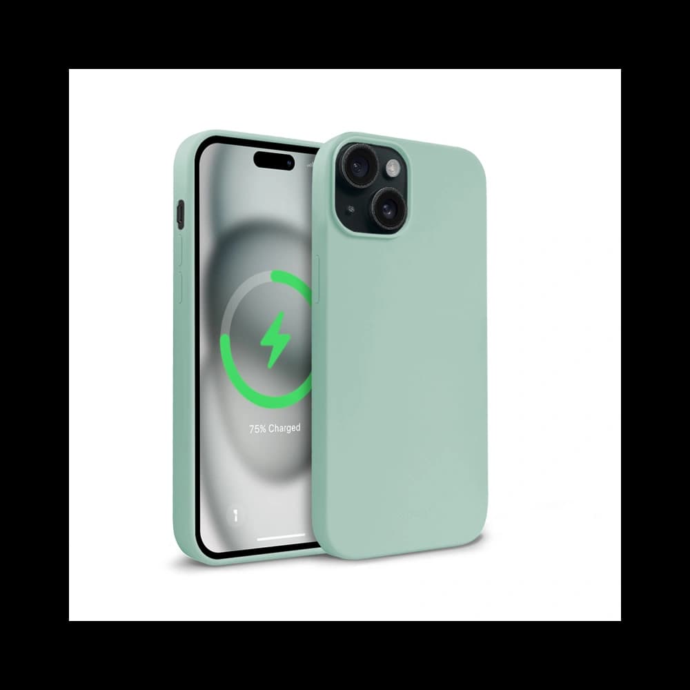 Case Crong Color Cover Magnetisch Apple iPhone 15 MagSafe mintgrün - 1