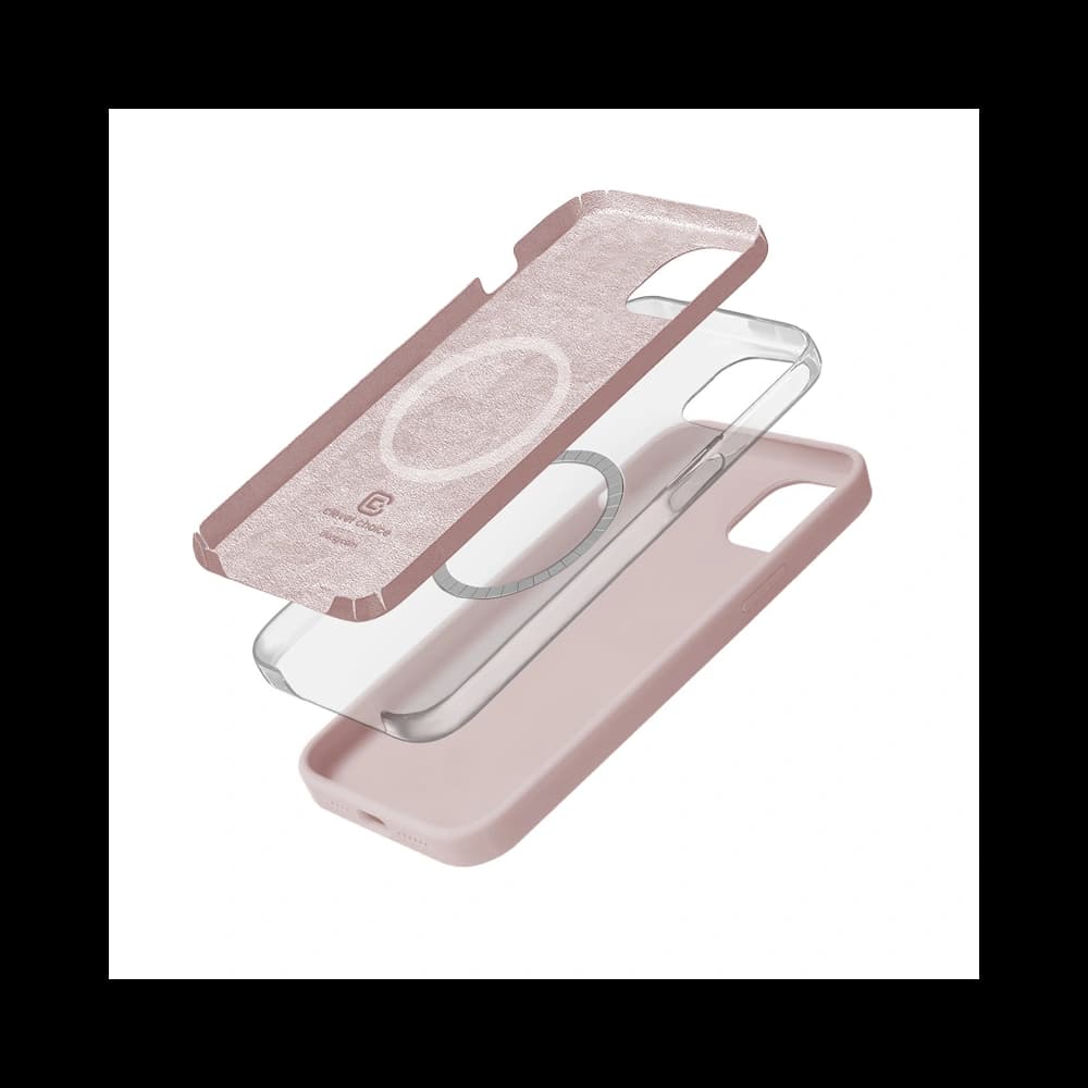 Case Crong Color Cover Magnetic Apple iPhone 15 MagSafe sandrosa - 3