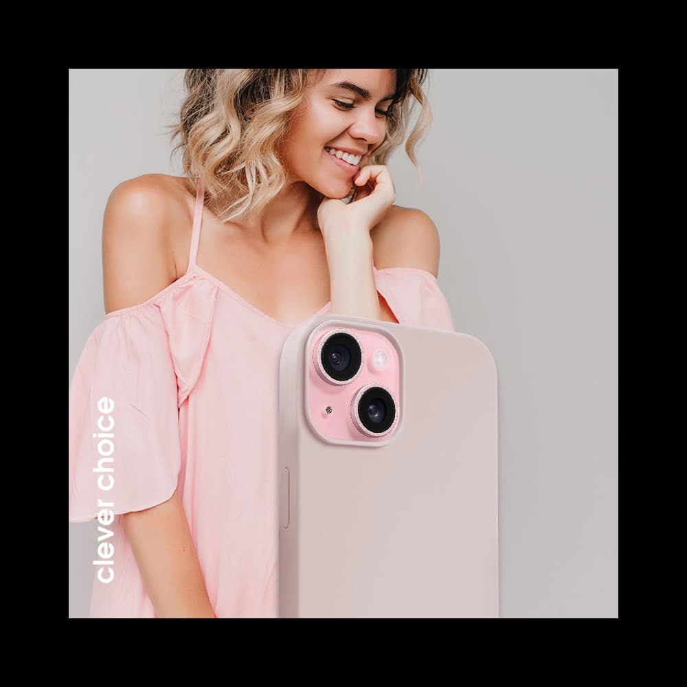 Case Crong Color Cover Magnetic Apple iPhone 15 MagSafe sandrosa - 4