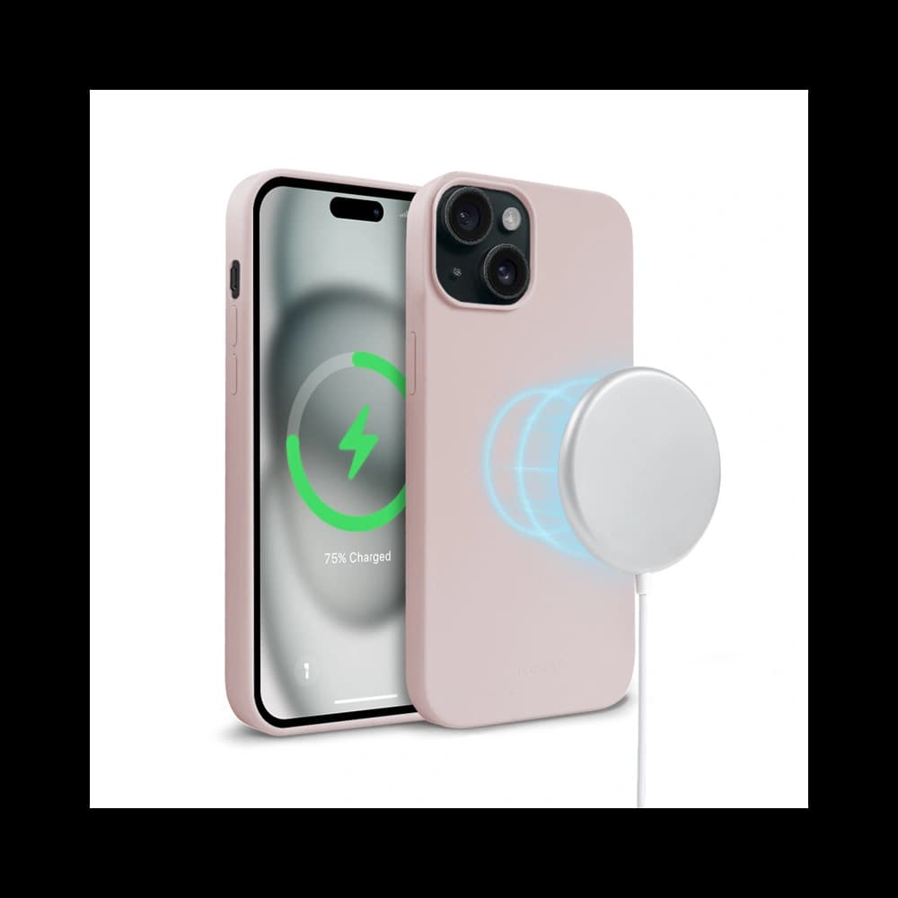 Case Crong Color Cover Magnetic Apple iPhone 15 MagSafe sandrosa - 5