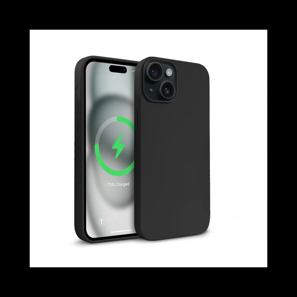 Etui Crong Color Cover Magnetic Apple iPhone 15 Plus MagSafe czarny - 1