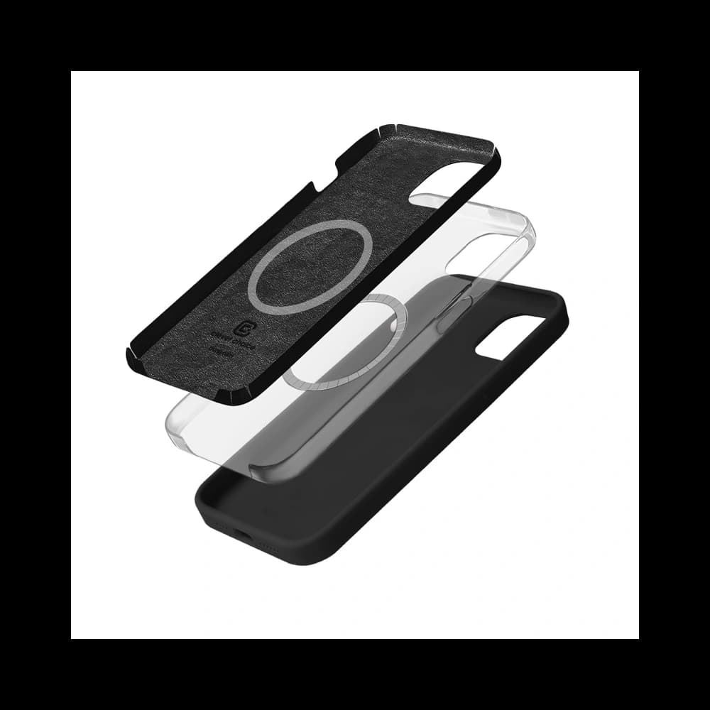Etui Crong Color Cover Magnetic Apple iPhone 15 Plus MagSafe czarny - 3