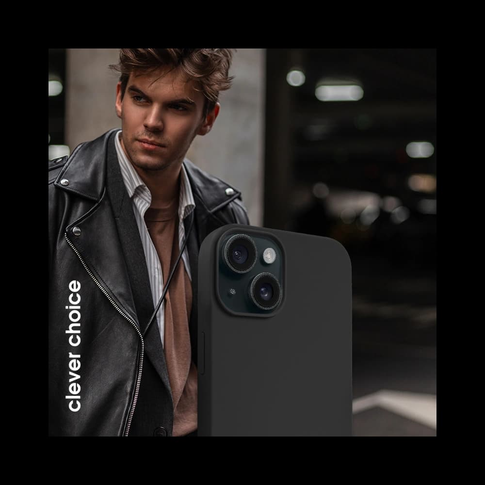 Etui Crong Color Cover Magnetic Apple iPhone 15 Plus MagSafe czarny - 4