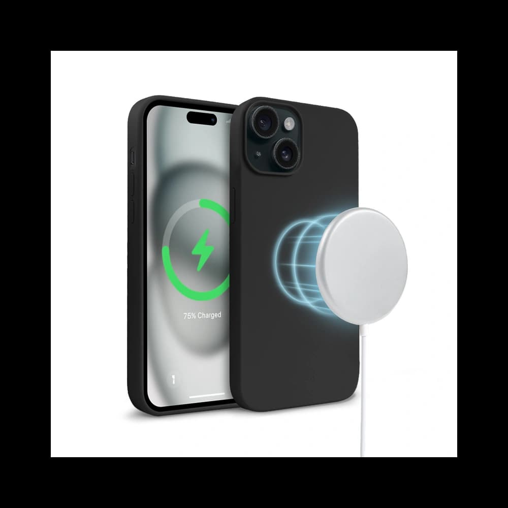 Etui Crong Color Cover Magnetic Apple iPhone 15 Plus MagSafe czarny - 5