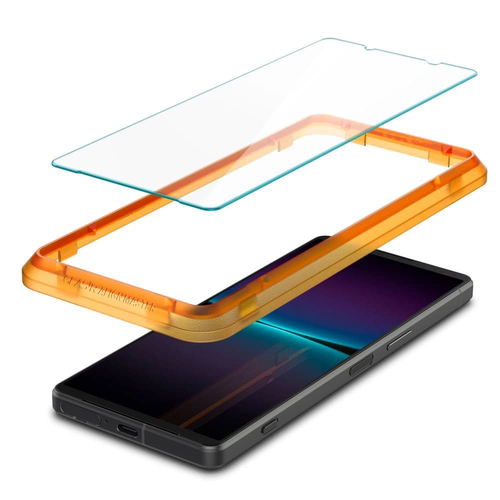 Gehärtetes Glas Spigen GLAS.tR AlignMaster Sony Xperia 1 VI Klar [2 PACK] - 4