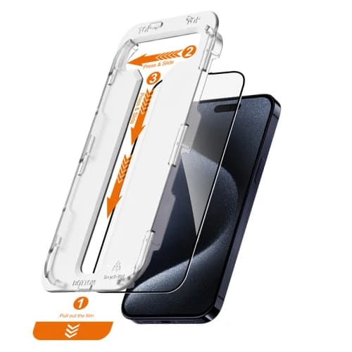 Gehärtetes Glas Crong EasyShield Apple iPhone 15 Pro Max [2 PACK]