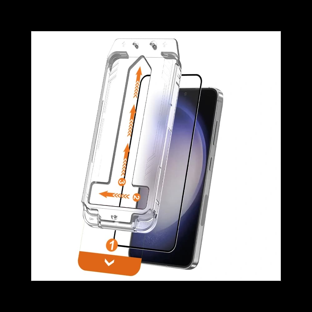 Gehärtetes Glas Crong EasyShield Samsung Galaxy S24 [2 PACK] - 1