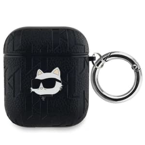 Karl Lagerfeld KLA2PGCHPK Apple AirPods 1/2 cover Monogram Choupette Head black