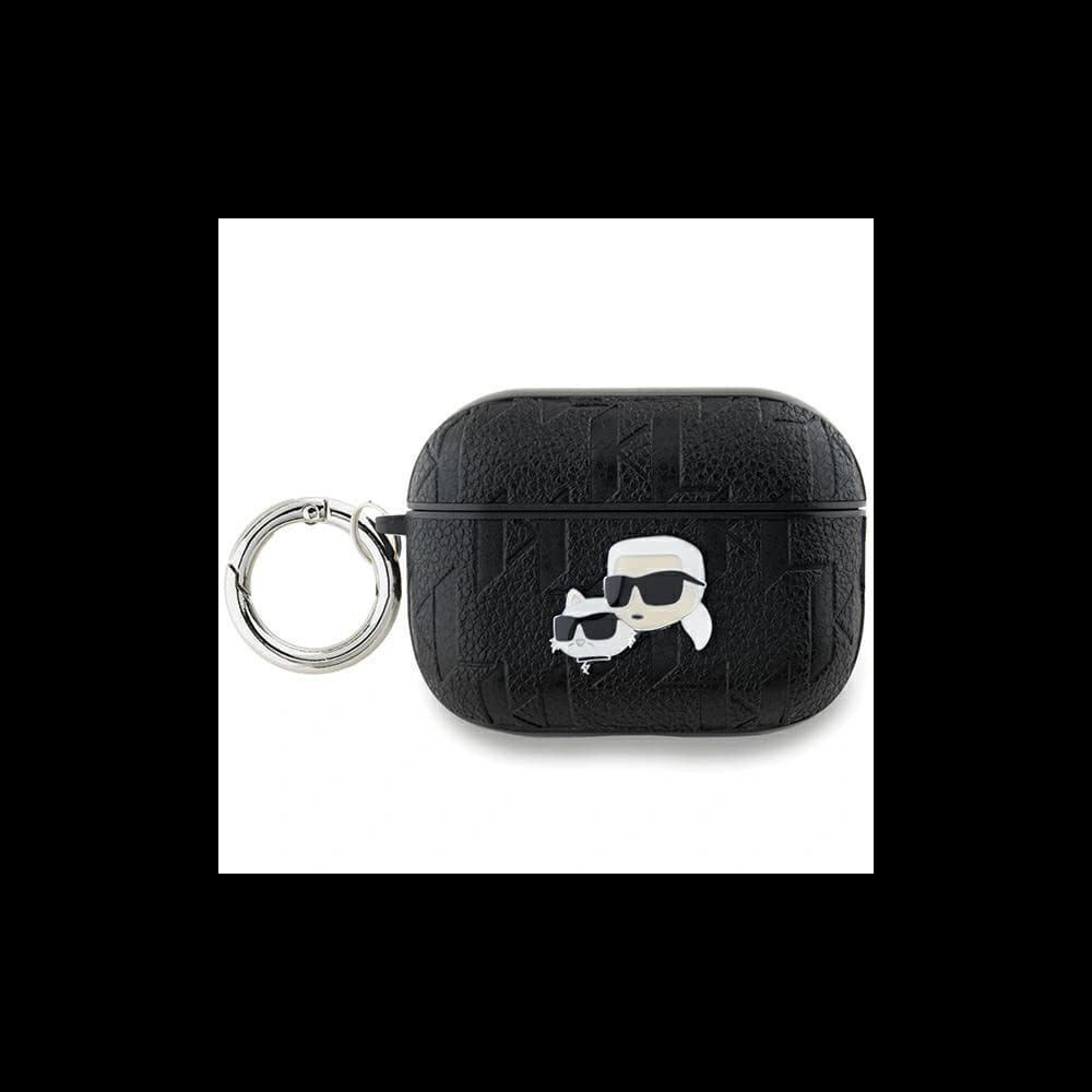 Karl Lagerfeld KLAP2PGKCPK Apple AirPods Pro (2 gen) cover Monogram Karl & Choupette Head black - 1