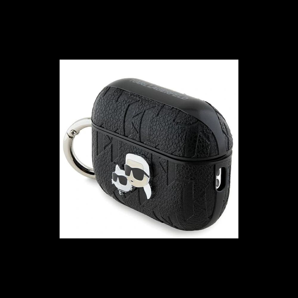 Karl Lagerfeld KLAP2PGKCPK Apple AirPods Pro (2 gen) cover Monogram Karl & Choupette Head black - 3