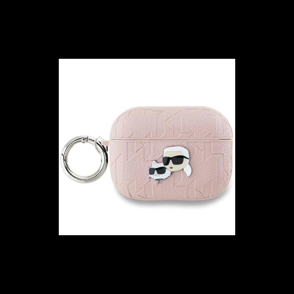 Karl Lagerfeld KLAP2PGKCPP Apple AirPods Pro (2 gen) cover Monogram Karl & Choupette Head pink - 1