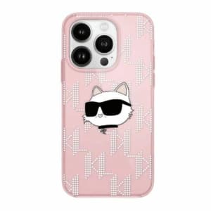 Karl Lagerfeld KLHCN61HKLPCHP Apple iPhone 11 / XR hardcase IML Choupette Head & Monogram pink