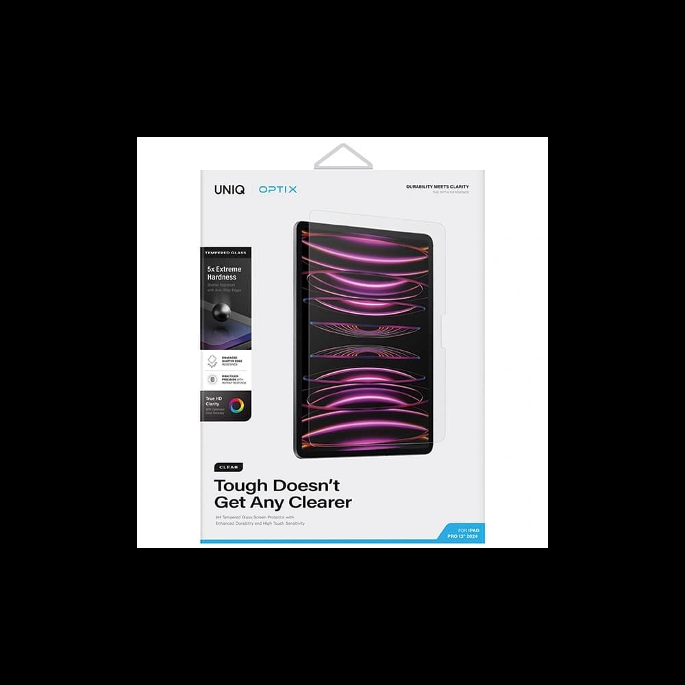 Edzett üveg UNIQ Optix Clear Apple iPad Pro 13" 2024 (7. generáció) - 6