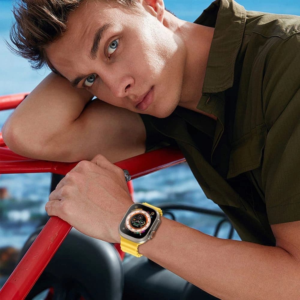 Pasek Tech-Protect IconBand Pro Apple Watch 4/5/6/7/8/9/SE/Ultra 1/2 42/44/45/49mm éjféli kék - 4