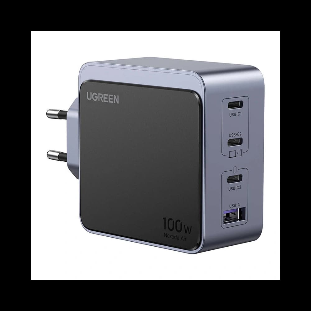 UGREEN Nexode Air 100W USB-A Netzladegerät, 3xUSB-C grau - 1