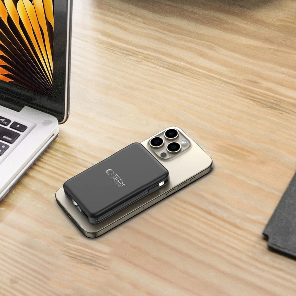 Powerbank Tech-Protect PB31 Lifemag MagSafe 10000mAh Schwarz - 7