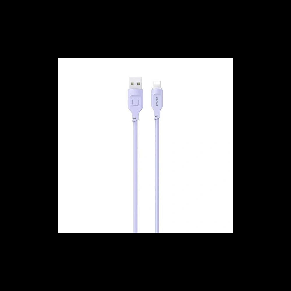 [OUTLET] USAMS Lithe Series Cable USB/Lightning Fast Charging 2,4A 1,2m purple (US-SJ565) - 1