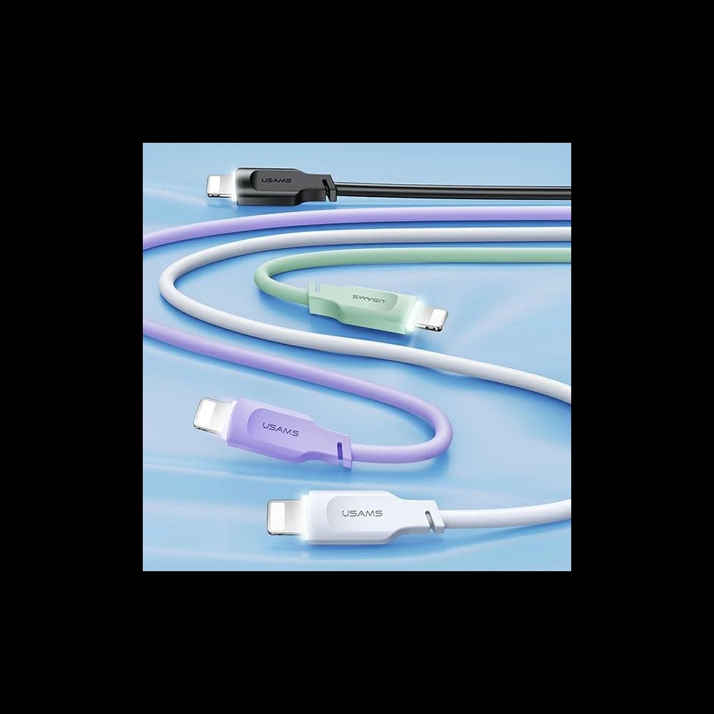 [OUTLET] USAMS Lithe Series Cable USB/Lightning Fast Charging 2,4A 1,2m purple (US-SJ565) - 2