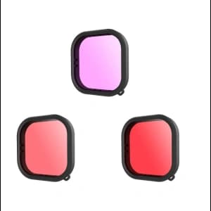 [OUTLET] Lens waterproof filter set Telesin for GoPro Hero 9 / Hero 10 (GP-FLT-904)