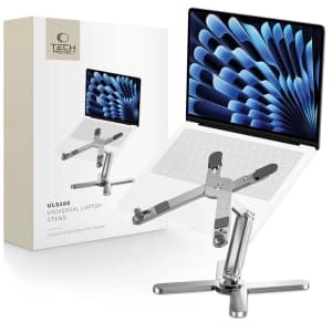 Podstavec Tech-Protect ULS200 Univerzální stojan na notebook stříbrný