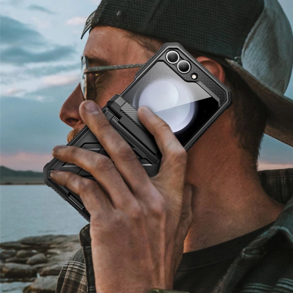 Etui Supcase Unicorn Beetle Pro Samsung Galaxy Z Flip 6 / 7 FE Černé - 6