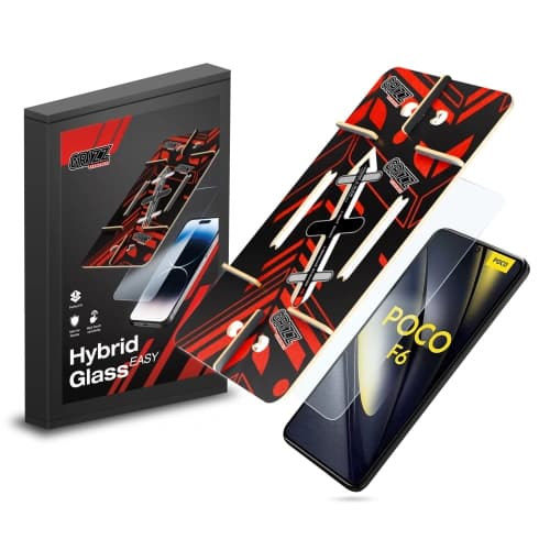 Hibrid üveg GrizzGlass HybridGlass Easy a Xiaomi POCO F6-hoz