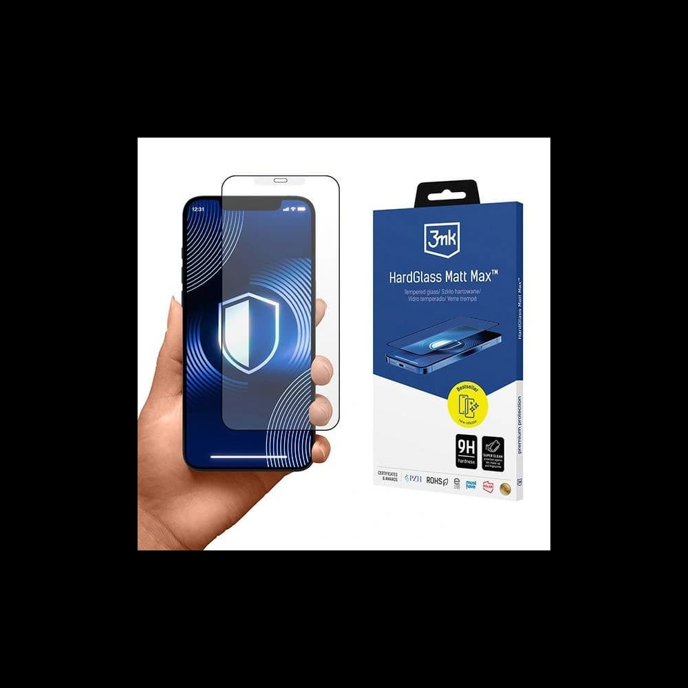 Tvrdé sklo 3MK HardGlass Matt Max Apple iPhone XR / 11 - 1