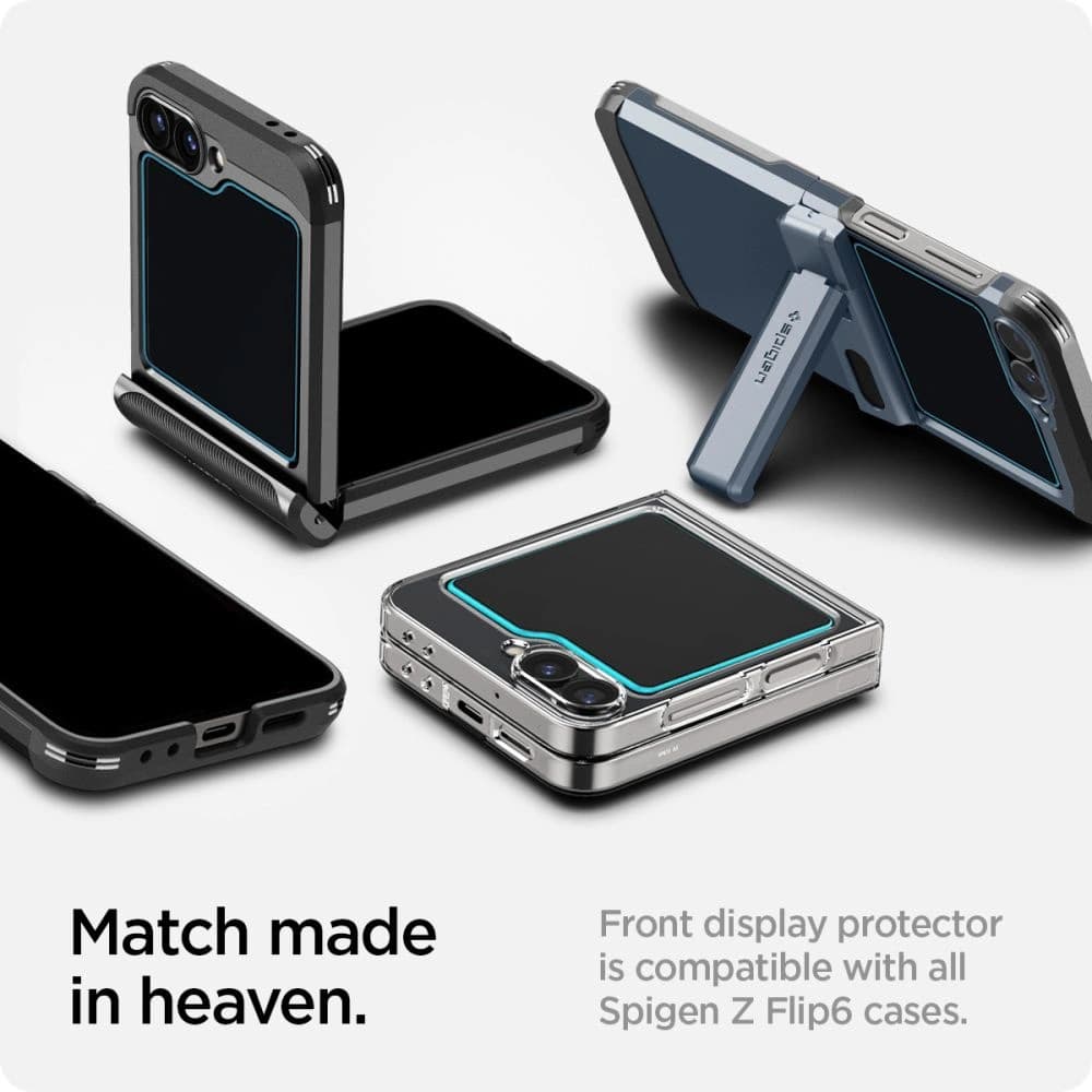 Spigen GLAS.tR ez Fit Samsung Galaxy Z Flip 6 / 7 FE Clear [2 PACK] - 13