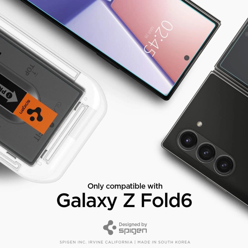 Szkło hartowane Spigen GLAS.tR ez Fit Samsung Galaxy Z Fold 6 Clear [2 PACK] - 9