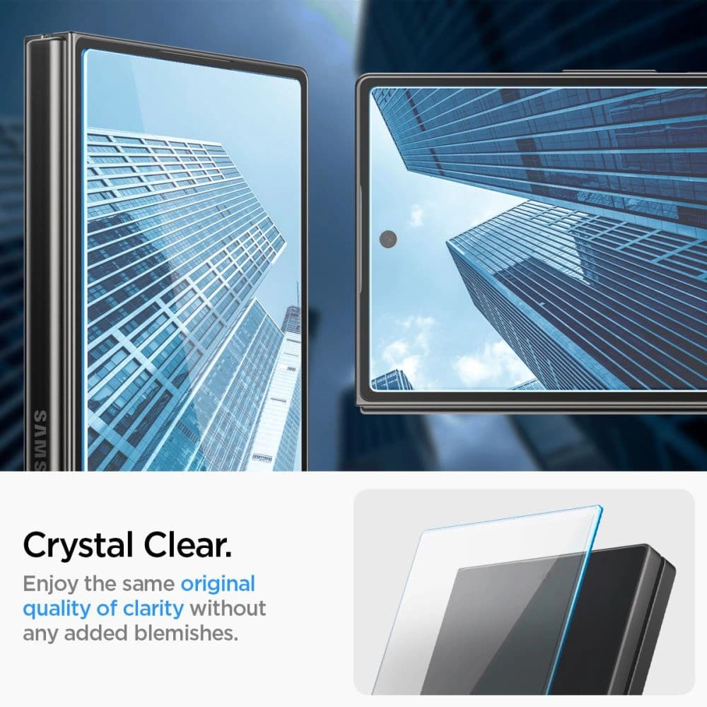 Szkło hartowane Spigen GLAS.tR ez Fit Samsung Galaxy Z Fold 6 Clear [2 PACK] - 12