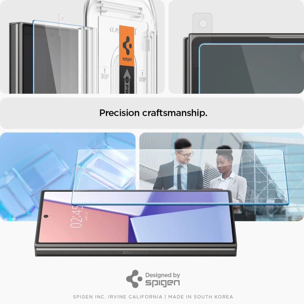 Szkło hartowane Spigen GLAS.tR ez Fit Samsung Galaxy Z Fold 6 Clear [2 PACK] - 14