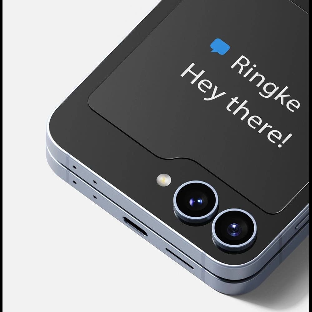 Edzett üveg külső kijelzőhöz Ringke Cover Display Samsung Galaxy Z Flip 6 / 7 FE Clear [2 PACK] - 3