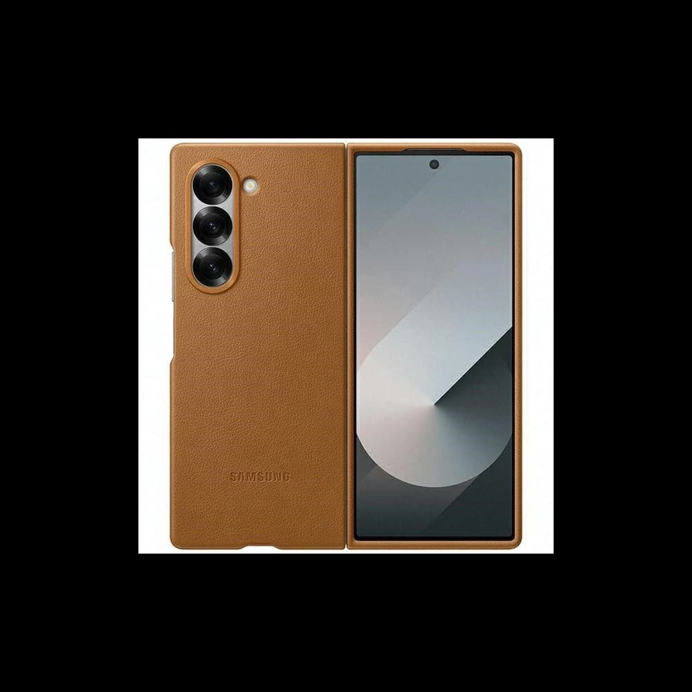 Case Samsung EF-VF956PAEGWW Galaxy Z Fold 6 Eco-Lederhülle braun/tan - 1