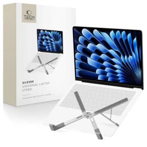 Podstavec Tech-Protect ULS300 Univerzální stojan na laptop Stříbrný
