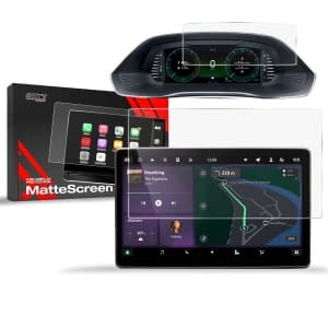 Matte GrizzGlass CarDisplay Protection Skoda Octavia 4 10" Facelift (2024-2025) [2in1]