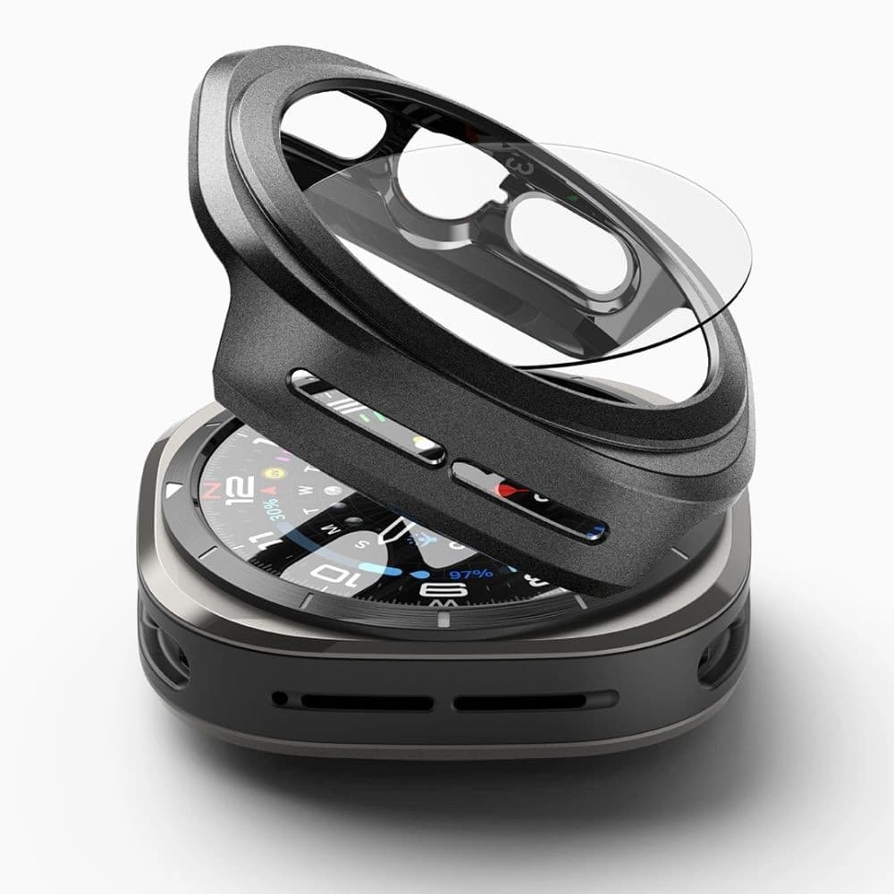 Etui + sklo Ringke Slim & Tempered Glass Galaxy Watch Ultra 47mm Titanium Black - 2