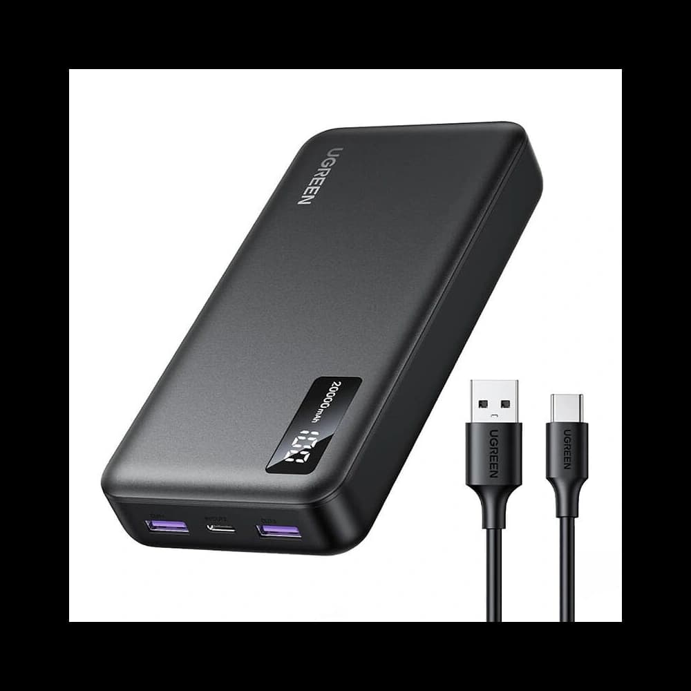 UGREEN PB312 20000mAh PD 20W fekete powerbank - 1