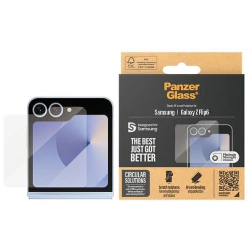 Edzett üveg PanzerGlass Classic Fit Samsung Galaxy Z Flip 6 / 7 FE Képernyővédelem